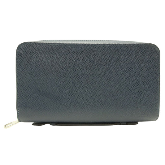 Louis Vuitton Zippy XL, Blue, Leather, clutch