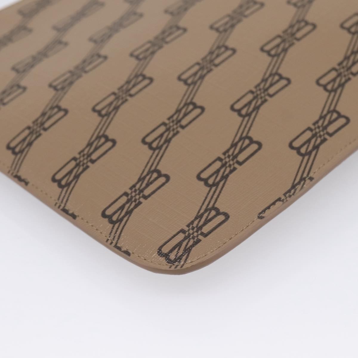 Balenciaga Signature Pouch Monogram PVC Leather, Beige, PVC, Clutch