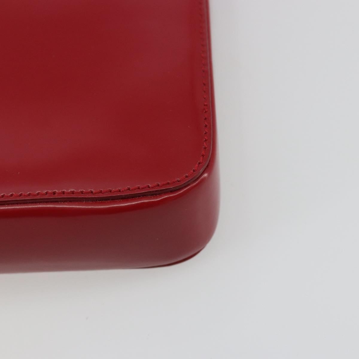 Prada Bow Top handle Leather, Red, Leather, Handbag