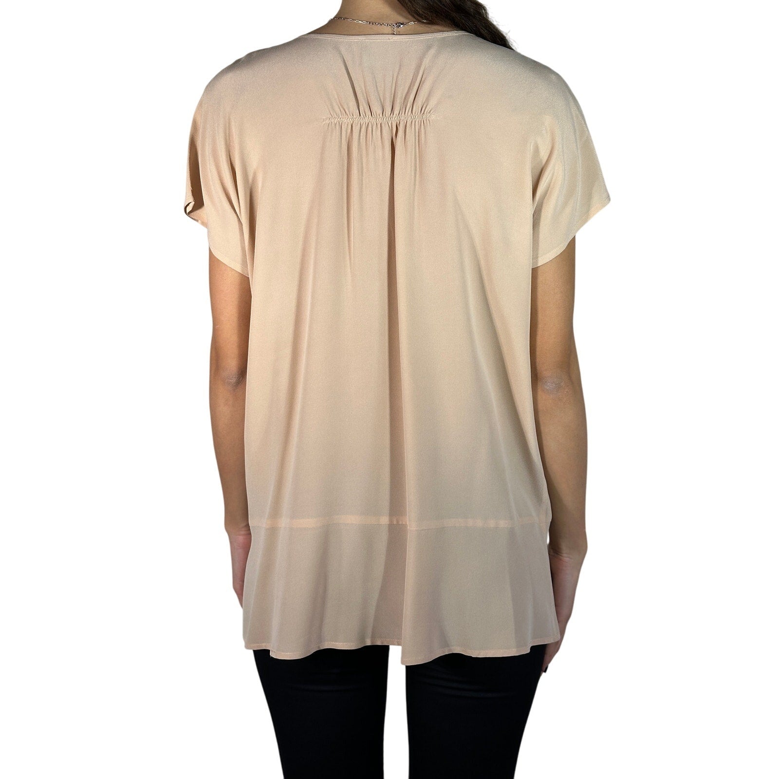 DRIES VAN NOTEN Ruched Blouse Gray