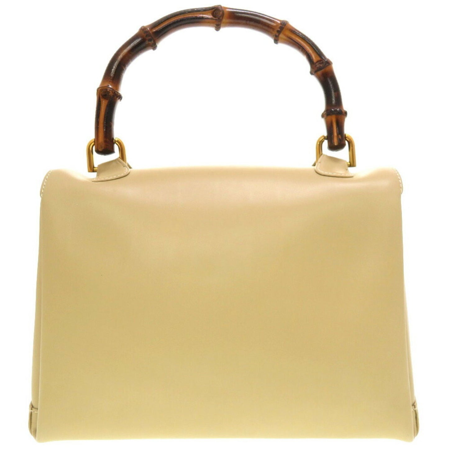 Gucci Bamboo, Beige, Leather, handbag