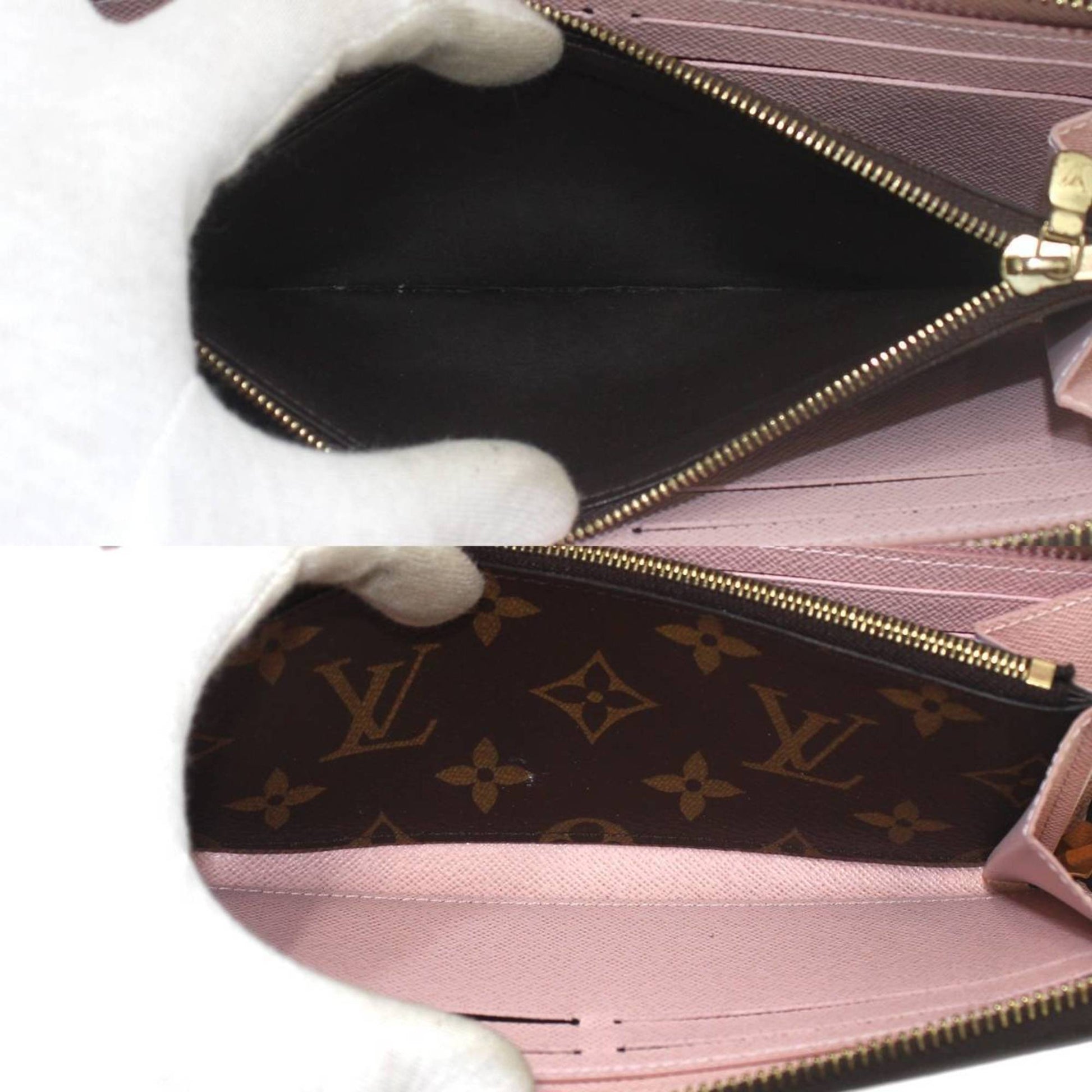 Louis Vuitton Portefeuille zippy, Brown, Canvas, wallet