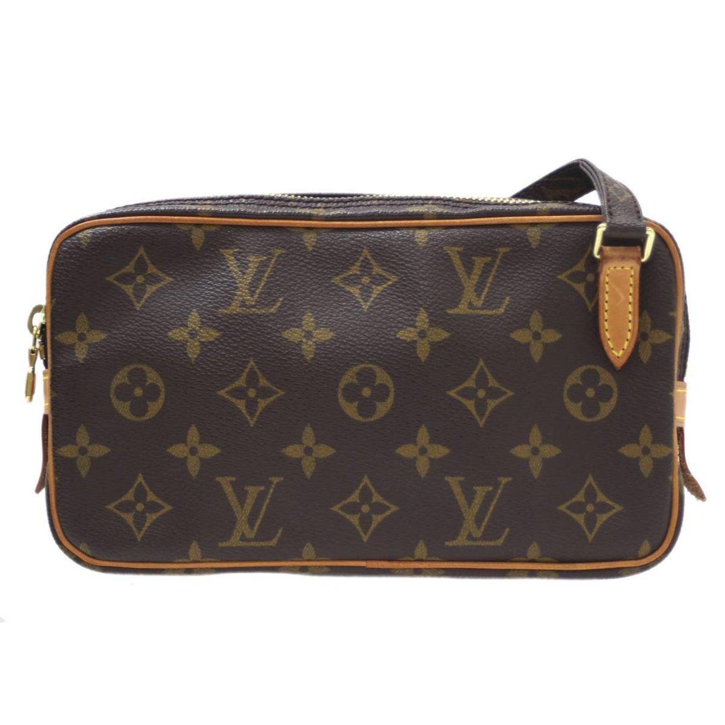 Louis Vuitton Marly, Brown, Canvas, shoulder