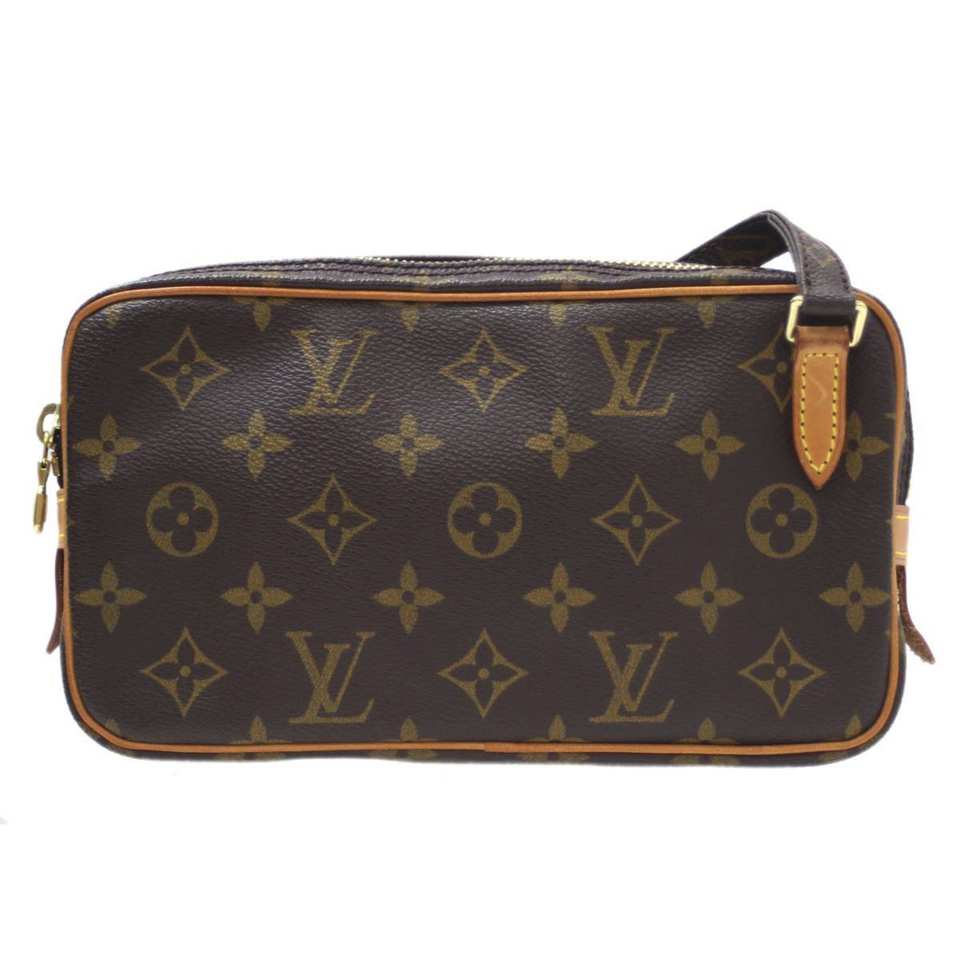 Louis Vuitton Marly, Brown, Canvas, shoulder