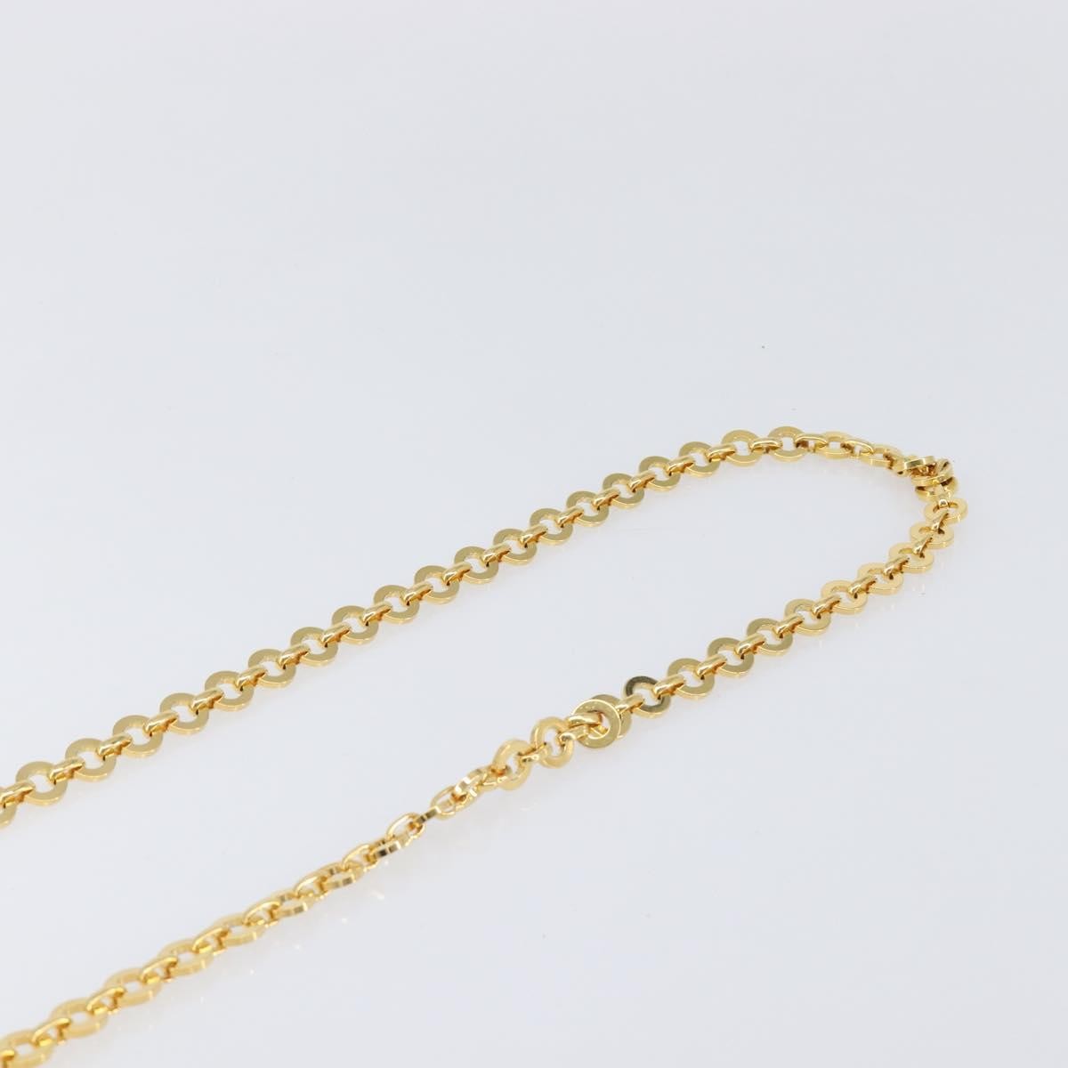 Salvatore Ferragamo Gancini Chain Leather, Gold, Leather, Shoulder Bag