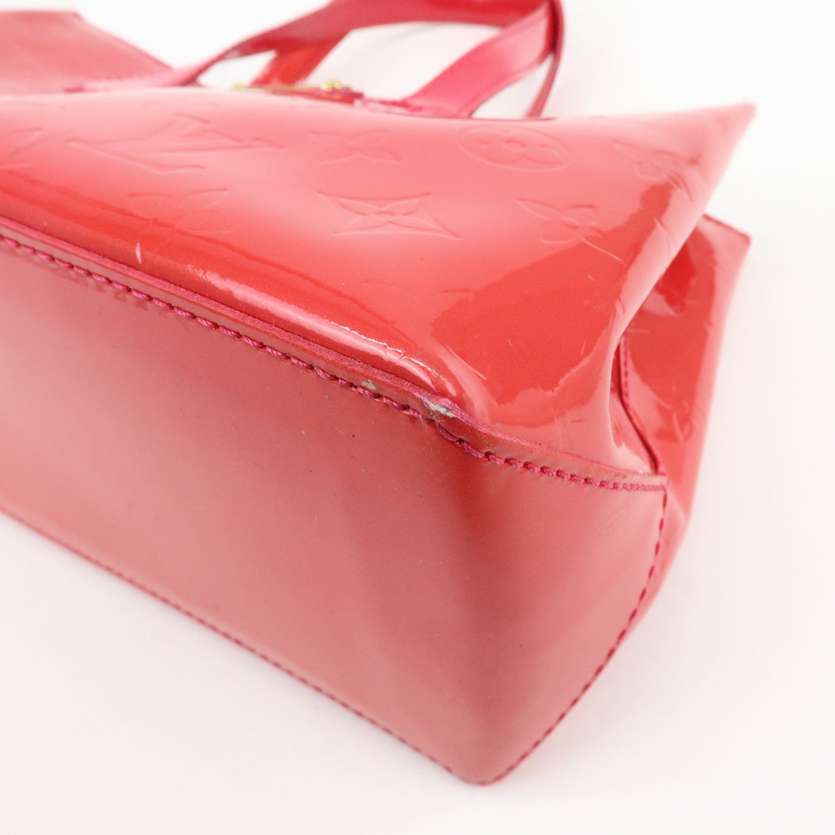 Louis Vuitton Wilshire Monogram Vernis, Pink, Patent Leather, Handbag