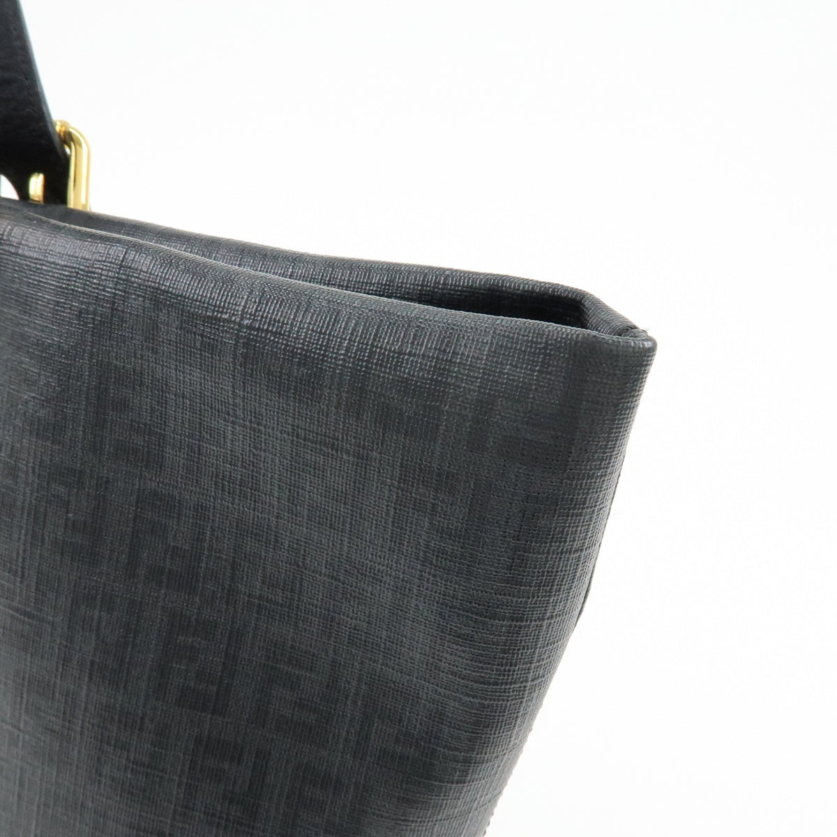 Fendi Superstar Zucchino Coated Canvas, Black, Canvas, Tote Bag