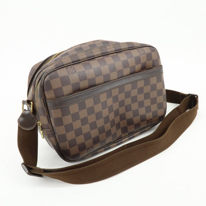 Louis Vuitton Reporter Damier, Brown, Canvas, Shoulder Bag