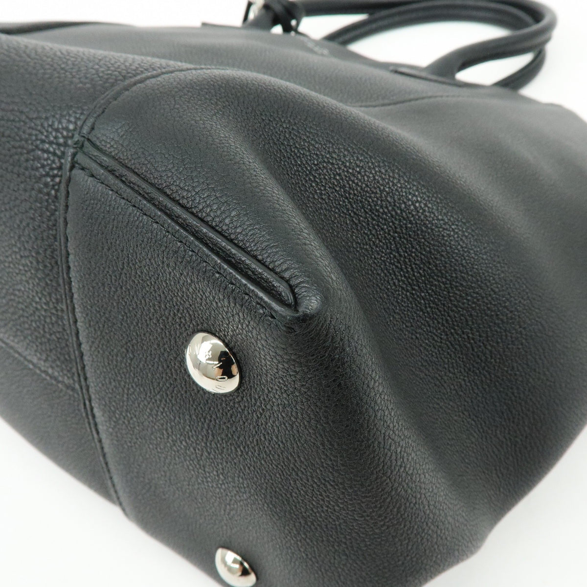 Louis Vuitton Soft Lockit Leather, Black, Leather, Handbag