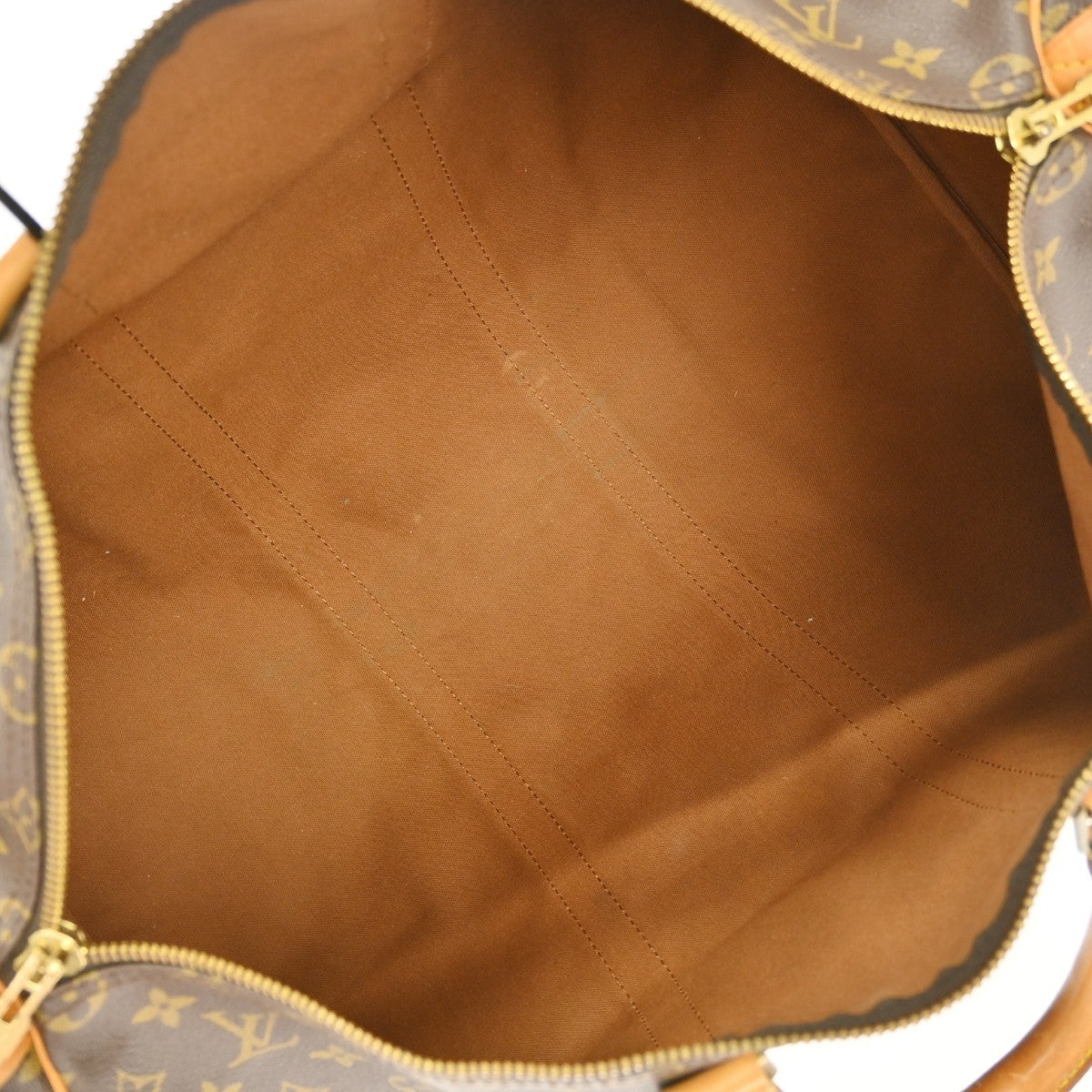Louis Vuitton Keepall Monogram Canvas, Brown, Canvas, Travel Bag