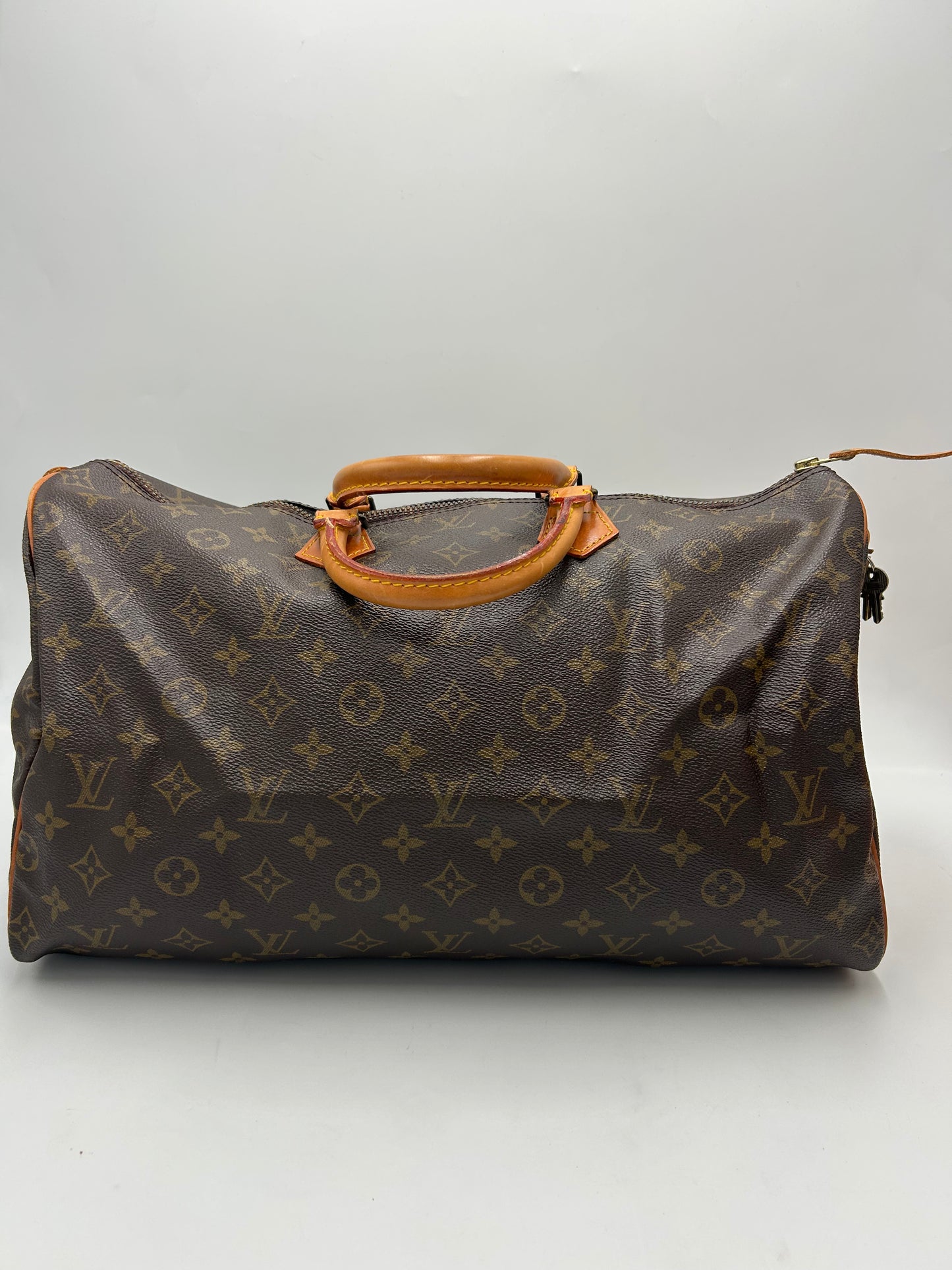 Louis Vuitton Speedy Monogram Canvas, Brown, Canvas, Handbag