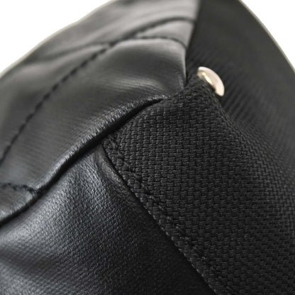 Chanel Biarritz Tote Quilted Coated Canvas, Black, Canvas, Tote Bag