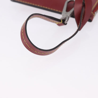 Louis Vuitton Neverfull Leather, Red, Leather, Clutch