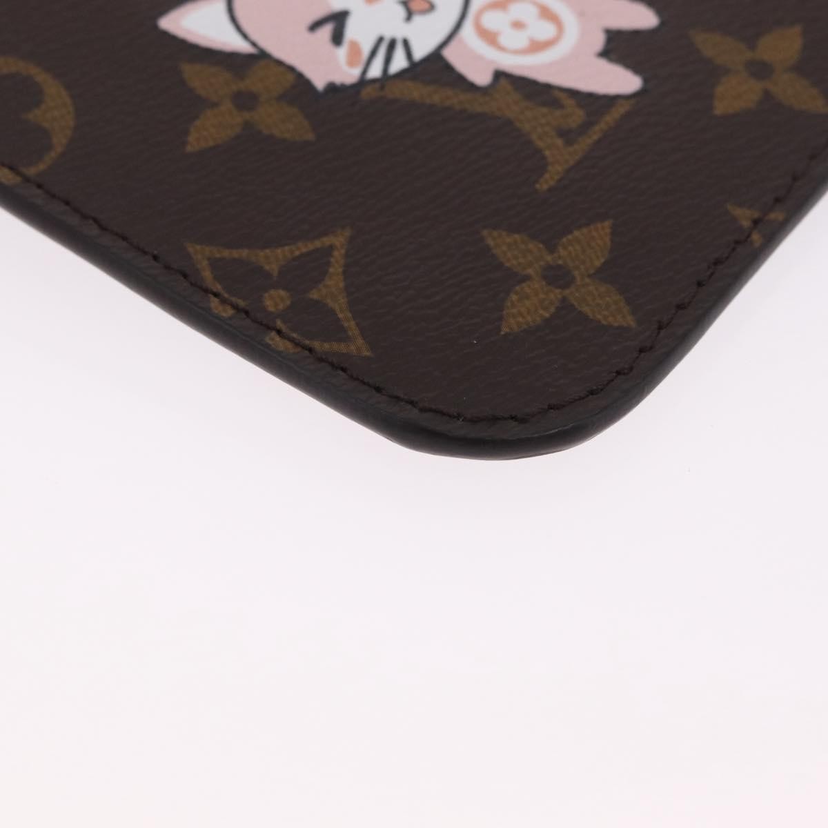 Louis Vuitton Neverfull Pochette Limited Edition World Tour Monogram Canvas, Brown, Canvas, Clutch