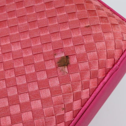 Bottega Veneta Intrecciato Clutch Satin, Pink, Satin, Clutch