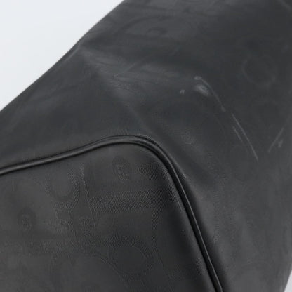 Christian Dior Vintage Trotter Boston Canvas, Black, Canvas, Travel Bag