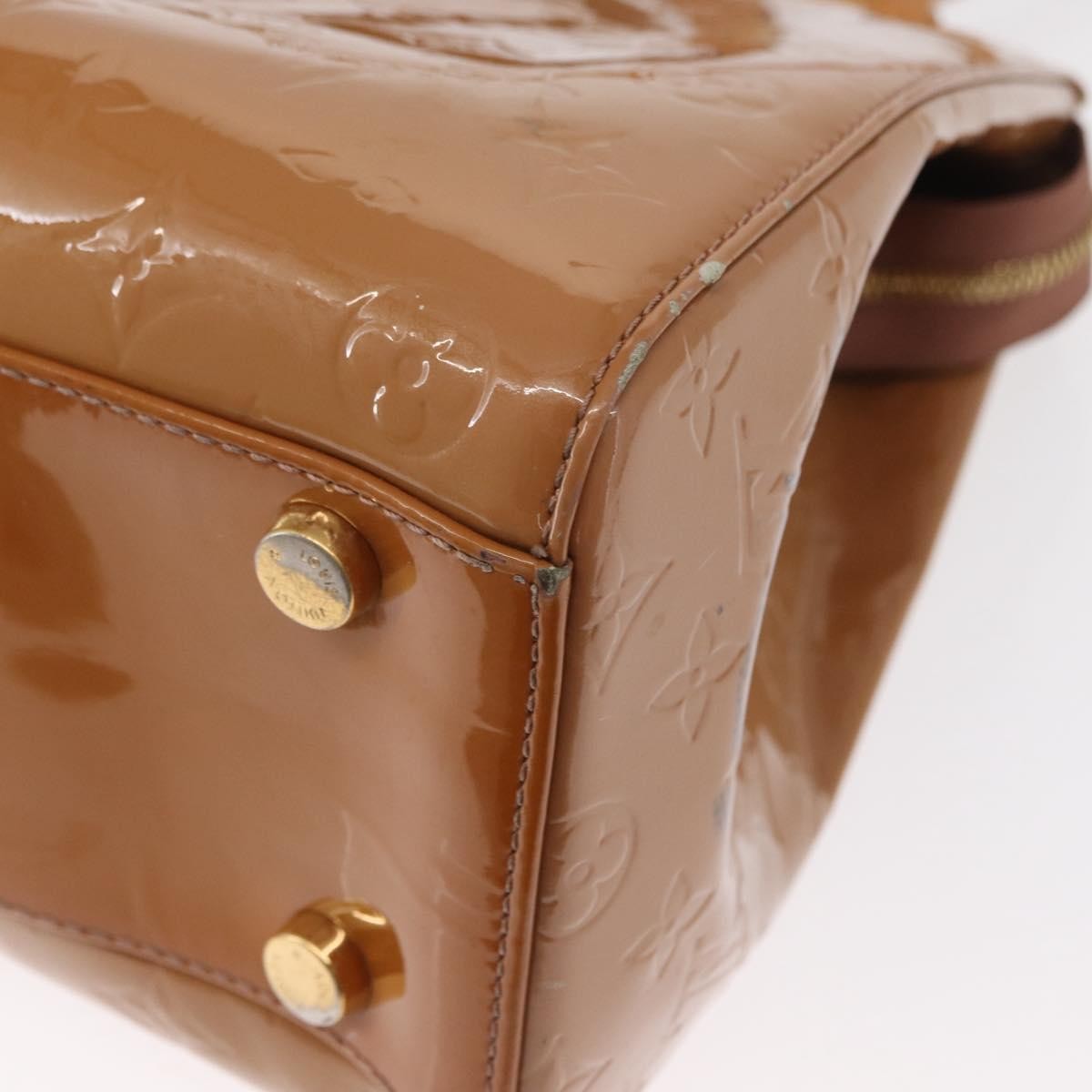 Louis Vuitton Brea Monogram Vernis, Brown, Patent Leather, Handbag