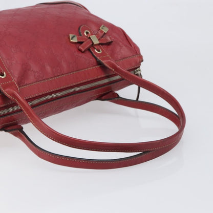 Gucci Princy Boston Guccissima Leather, Red, Leather, Handbag
