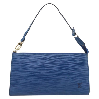 Louis Vuitton Pochette Accessoires Epi Leather, Blue, Leather, Clutch