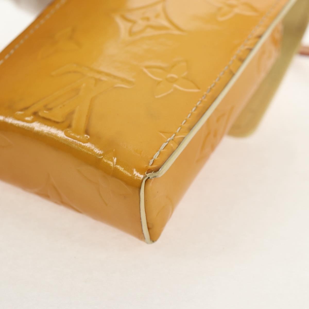 Louis Vuitton Walker Cigarette Case Holder Monogram Vernis, Yellow, Patent Leather, Toiletry Case