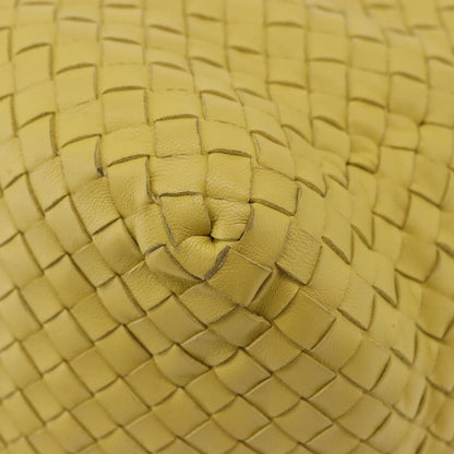 Bottega Veneta Zip Cube Messenger Intrecciato Nappa, Yellow, Leather, Shoulder Bag