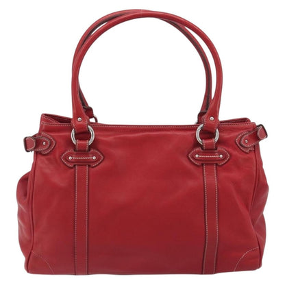 Christian Dior CD Shoulder bag Leather, Red, Leather, Shoulder Bag