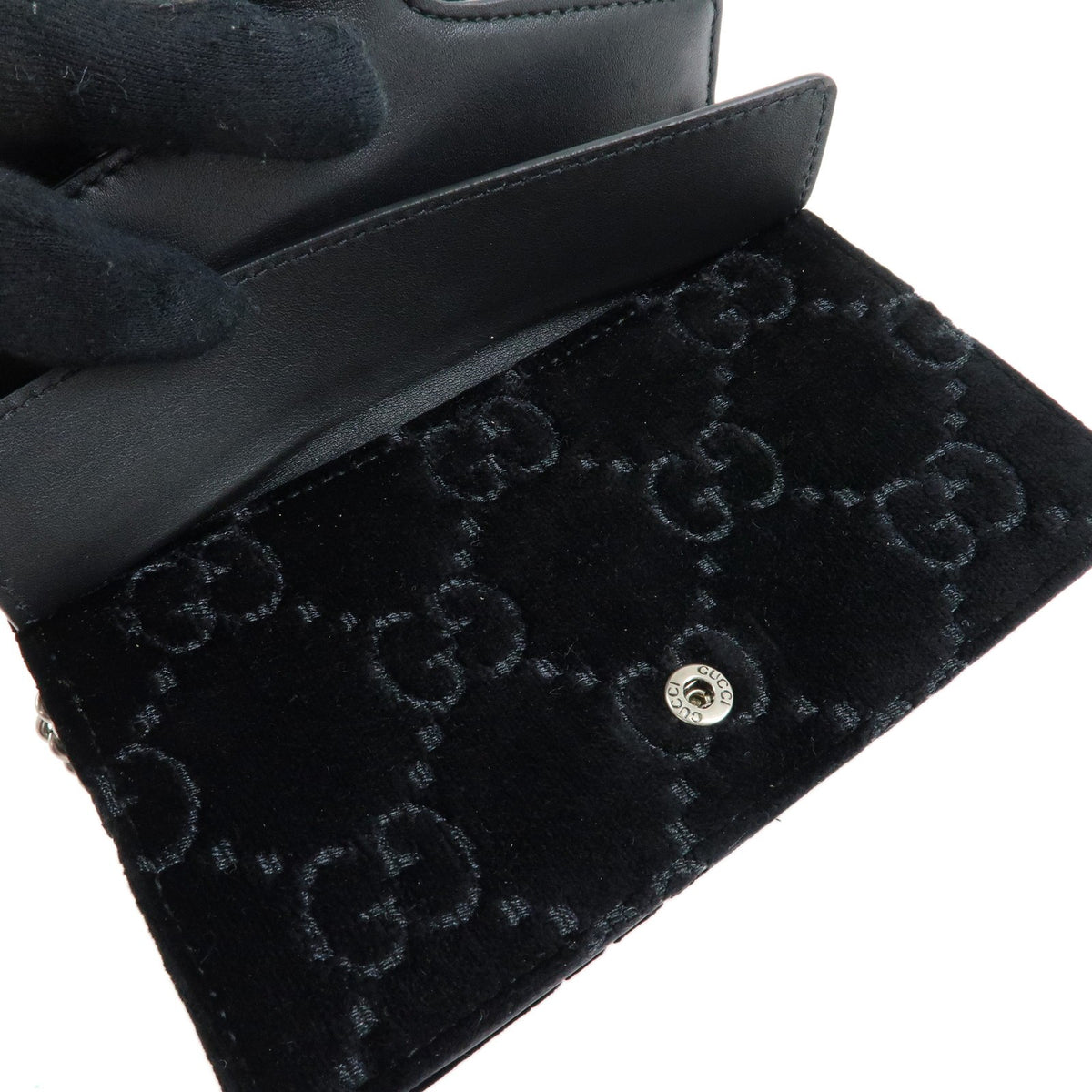 Gucci Dionysus Velvet, Black, Velvet, Handbag
