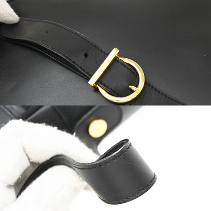 Salvatore Ferragamo Vara Bow Camera Leather, Black, Leather, Shoulder Bag
