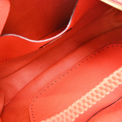 Fendi Selleria Logo Hobo Leather, Red, Leather, Shoulder Bag