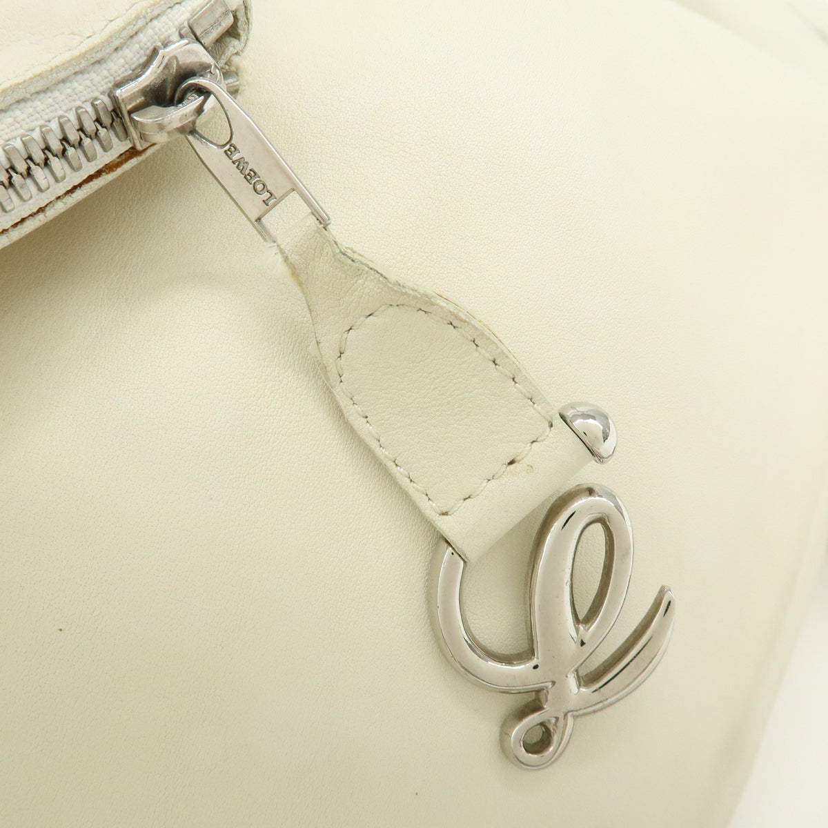 Loewe Anton Sling Leather, White, Leather, Handbag