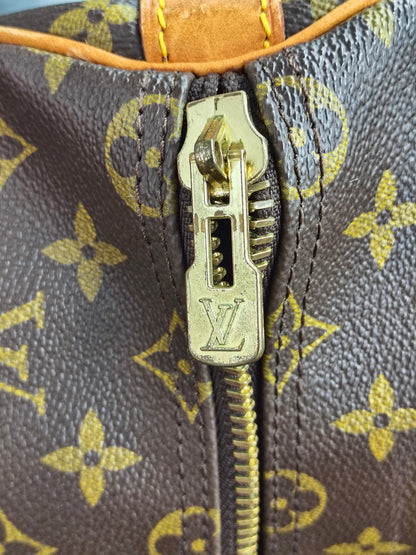 Louis Vuitton Keepall Bandouliere Monogram Canvas, Brown, Canvas, Travel Bag