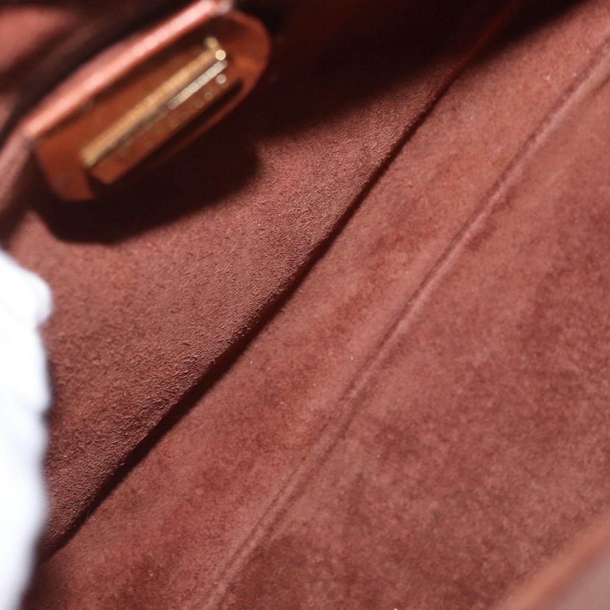 Gucci Vintage Leather, Brown, Leather, Handbag