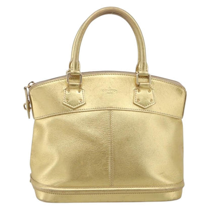 Louis Vuitton Suhali Lockit Leather, Gold, Leather, Handbag