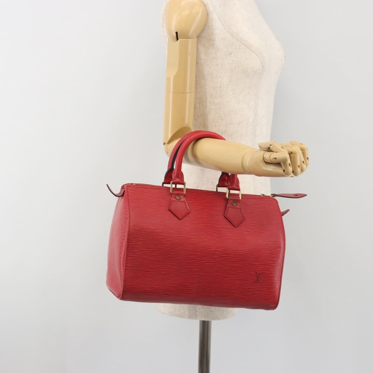 Louis Vuitton Speedy Epi Leather, Red, Leather, Handbag