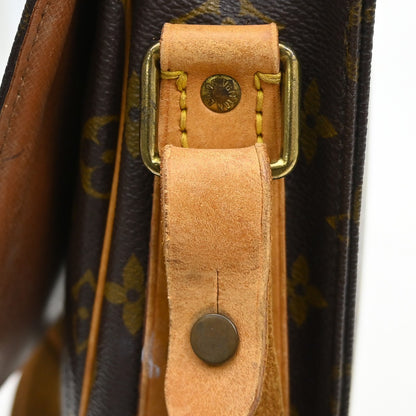 Louis Vuitton Cartouchiere Monogram Canvas, Brown, Canvas, Handbag