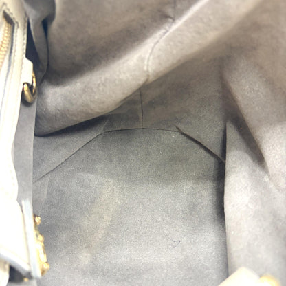 Louis Vuitton L Hobo Mahina Leather, Beige, Leather, Shoulder Bag