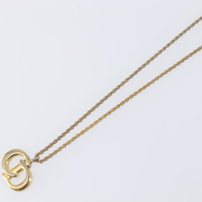 Christian Dior Vintage CD Pendant Metal, Gold, Metal, Necklace