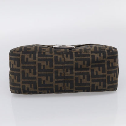 Fendi Mamma Baguette Zucca Jacquard Velvet, Multicolour, Canvas, Shoulder Bag