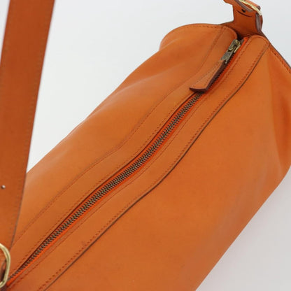 Hermes Sac Doremi Leather, Orange, Leather, Shoulder Bag
