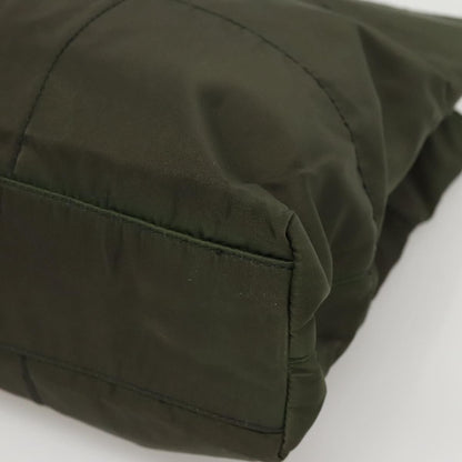 Prada Vintage Tessuto, Khaki, Nylon, Shoulder Bag