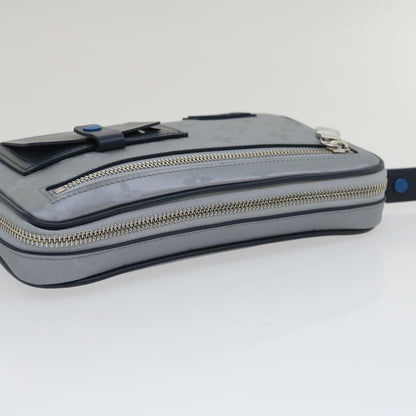 Louis Vuitton Alpha Clutch Limited Edition Monogram Satellite Canvas, Silver, Nylon, Clutch
