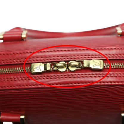 Louis Vuitton Jasmine, Red, Leather, handbag