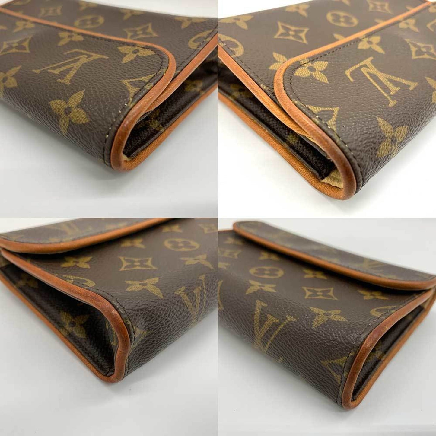 Louis Vuitton Florentine, Brown, Canvas, clutch