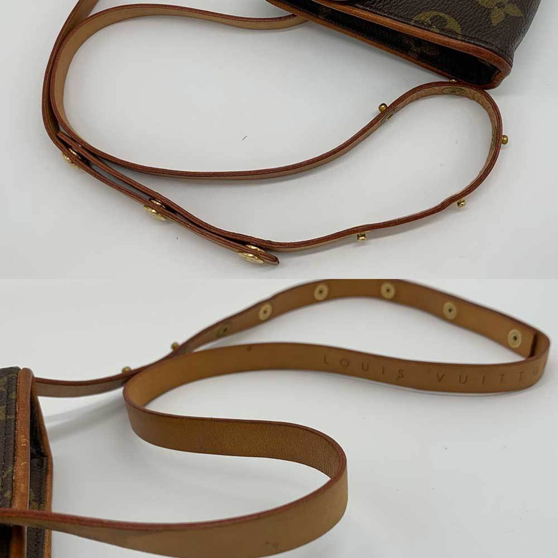 Louis Vuitton Florentine, Brown, Canvas, clutch