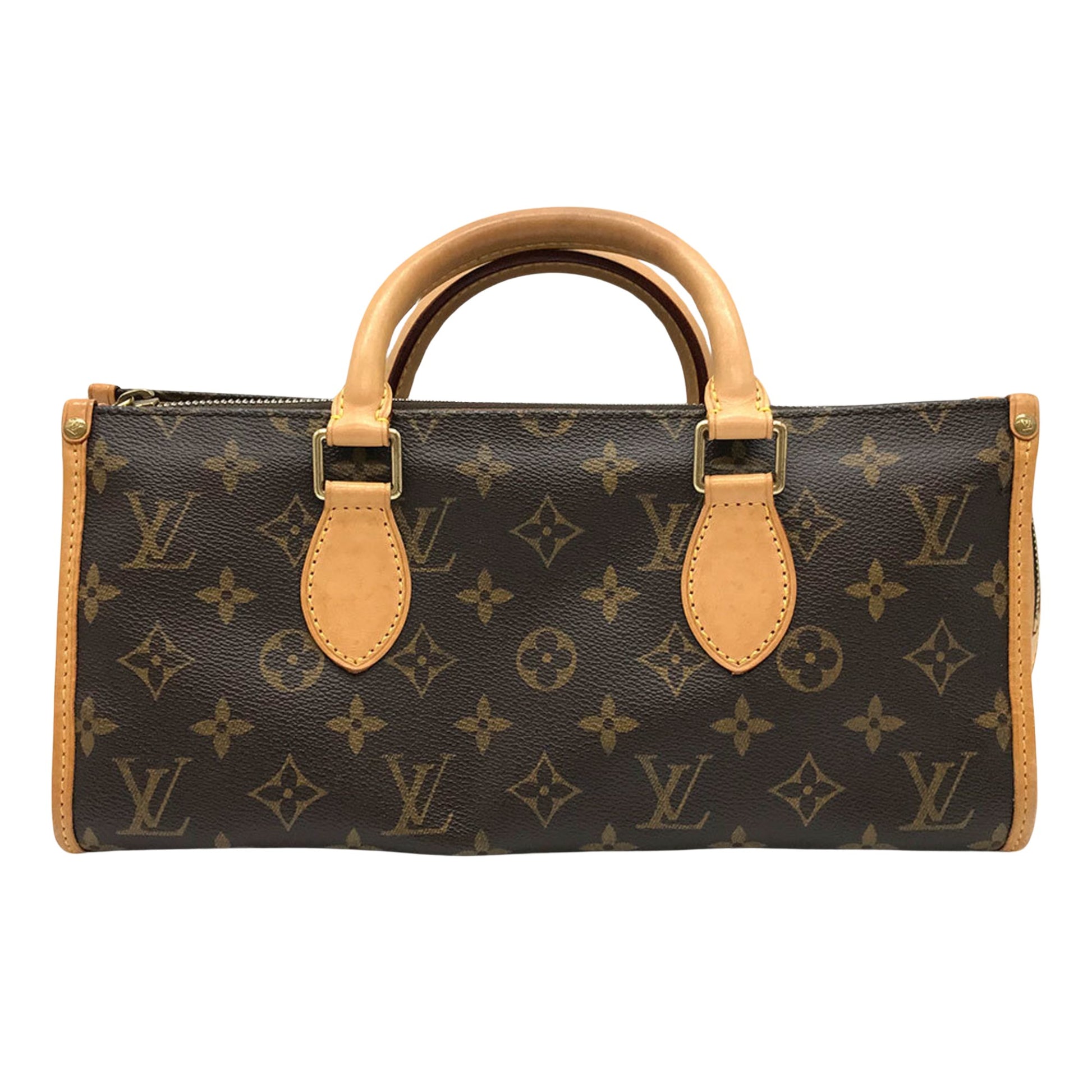 Louis Vuitton Popincourt, Brown, Canvas, handbag