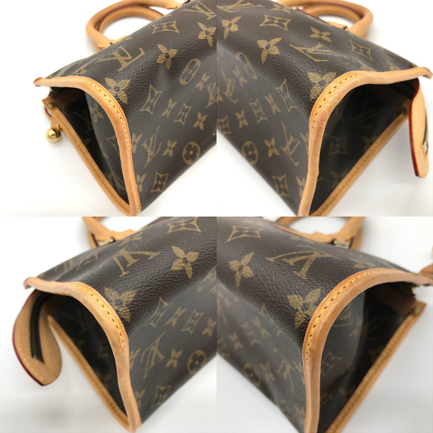 Louis Vuitton Popincourt, Brown, Canvas, handbag