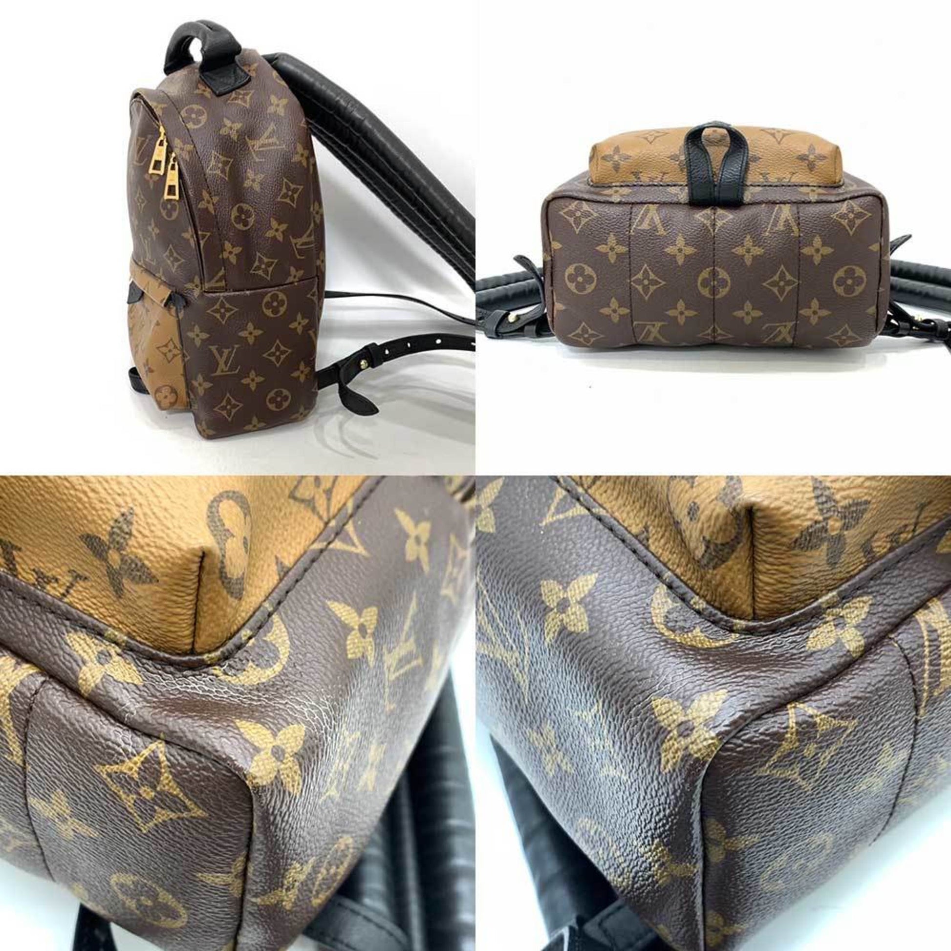 Louis Vuitton Palm Springs, Brown, Canvas, backpack