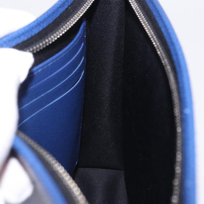 Louis Vuitton Pochette Voyage Monogram Taigarama, Blue, Leather, Clutch