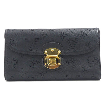 Louis Vuitton Amelia, Black, Leather, wallet