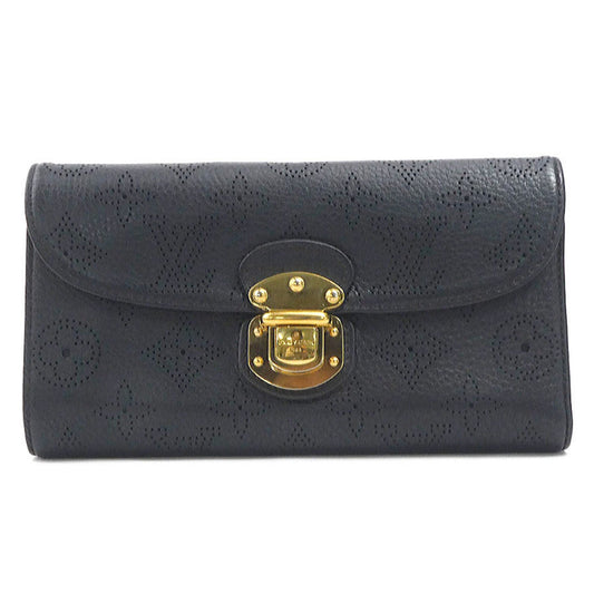 Louis Vuitton Amelia, Black, Leather, wallet